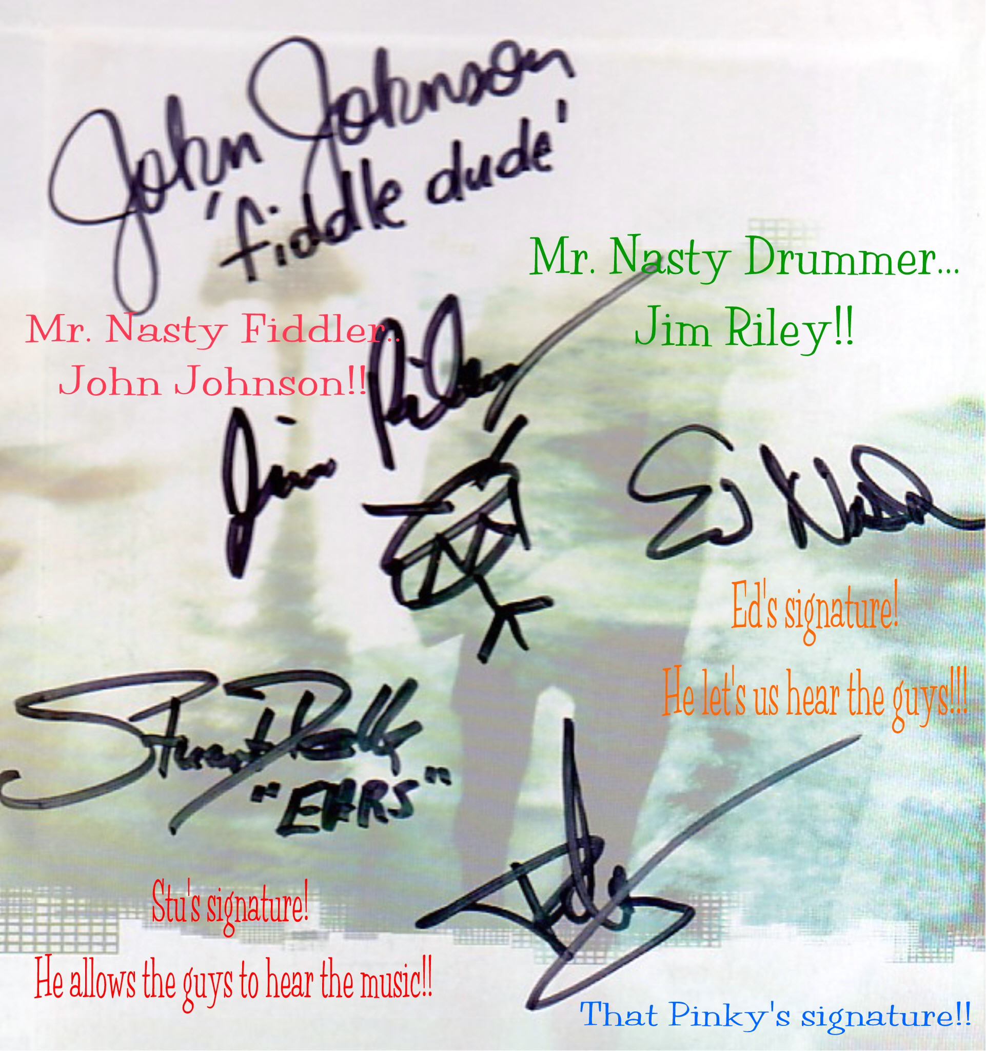 Band & Crew Autographs