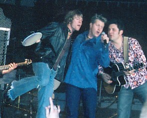 The guys during Toby's song
