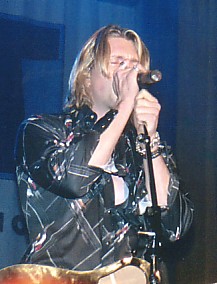 Singin his heart out!